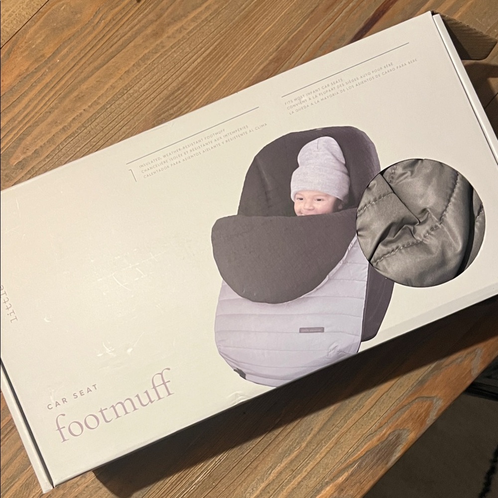 Little Unicorn New Gray Footmuff for Car Seat